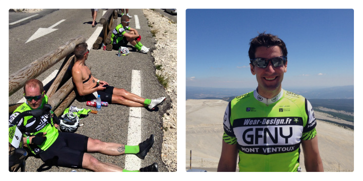 At the summit of Ventoux