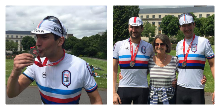 scenes at the end of the Velothon