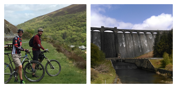 Elan valley views and mountain biking