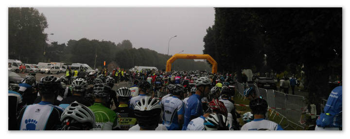 Start line at La Ronde Picarde