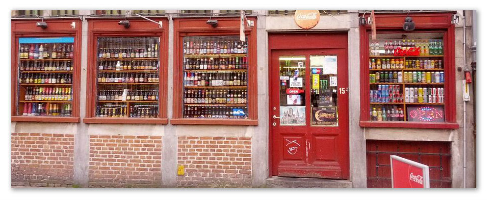 A beer shop in Ghent