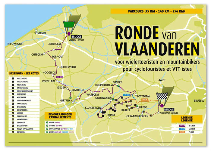 Tour of Flanders Route