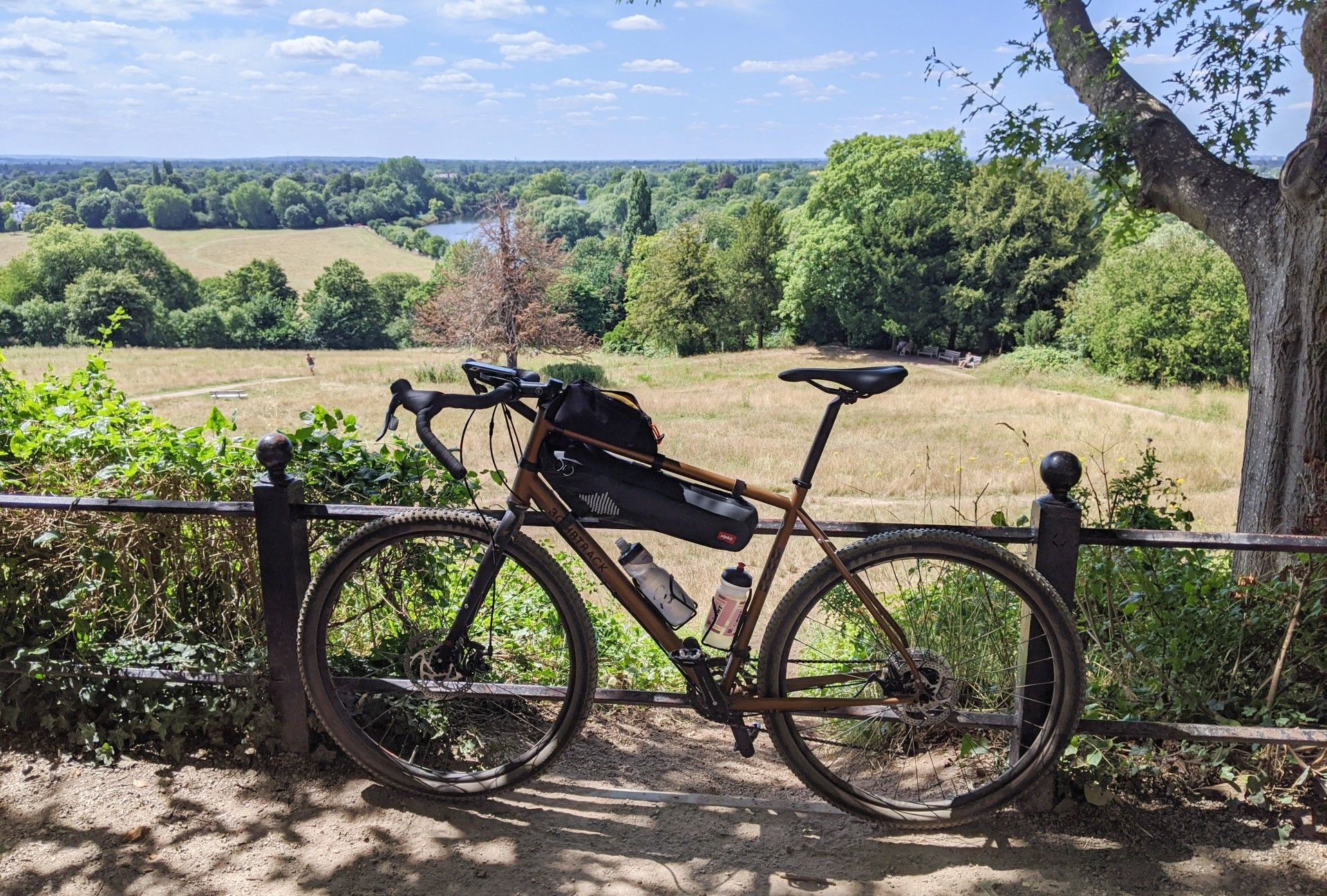 My new Bombtrack Beyond overlooking Terrace Field in Richmond