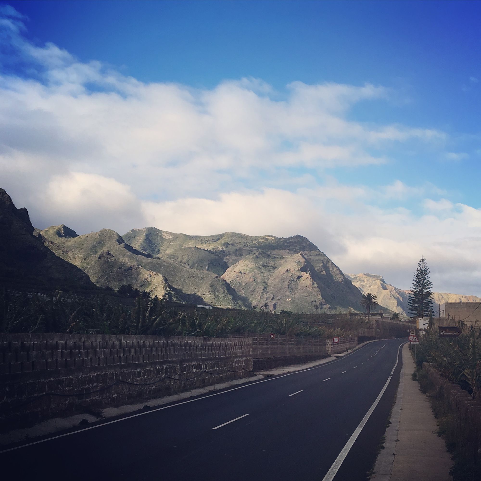 road cycling from Garachico to Buenavista in the north of Tenerife