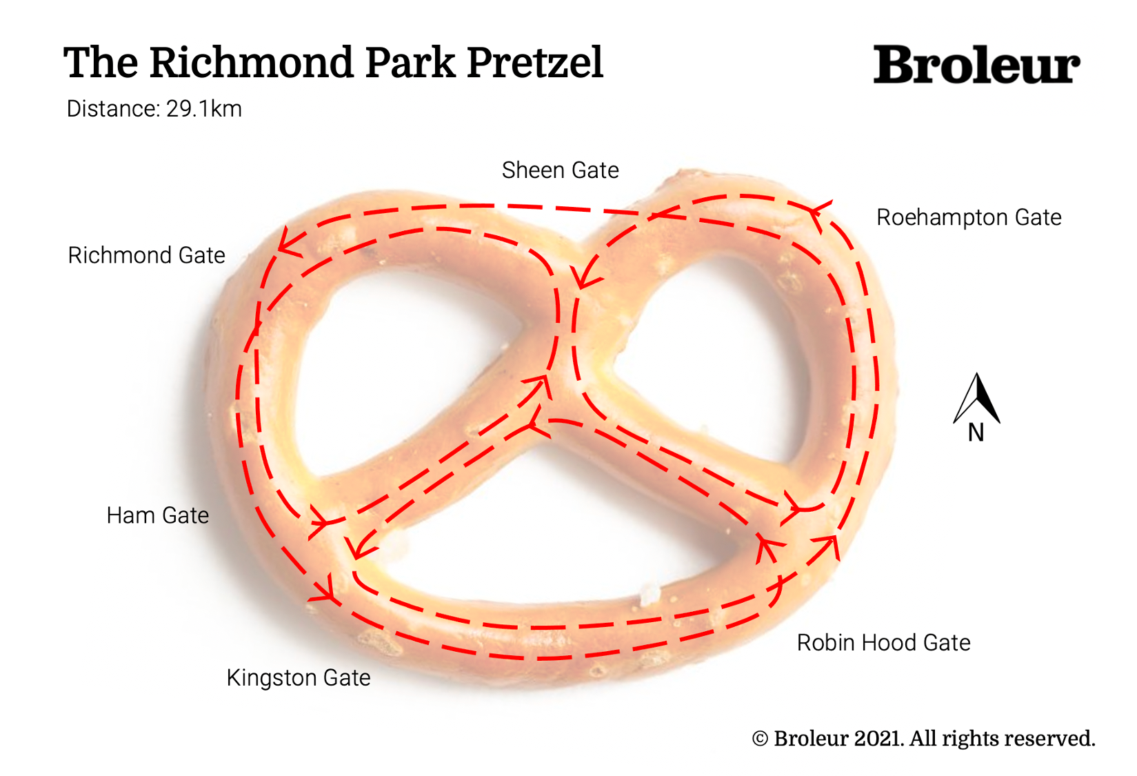 The Richmond Park Pretzel by Broleur