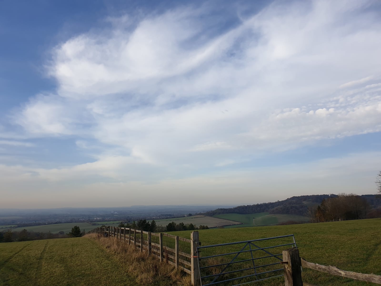 The view from the top of Wardrobes and Pink Hill